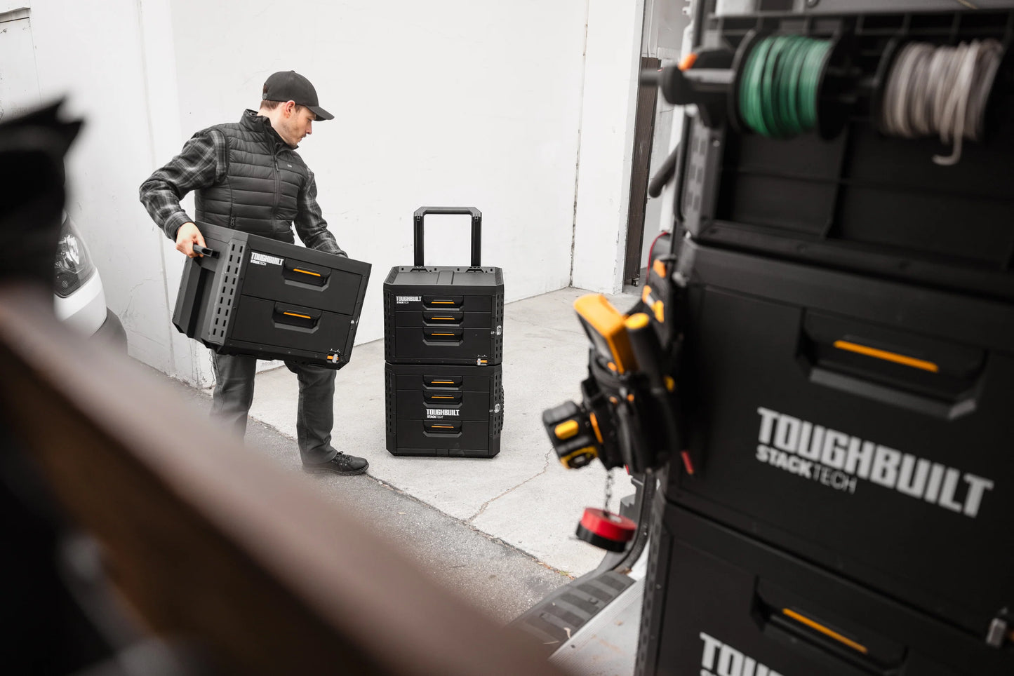 TOUGHBUILT STACK TECH 2ドロワーボックス（サイドロック）TB-B1-D-72