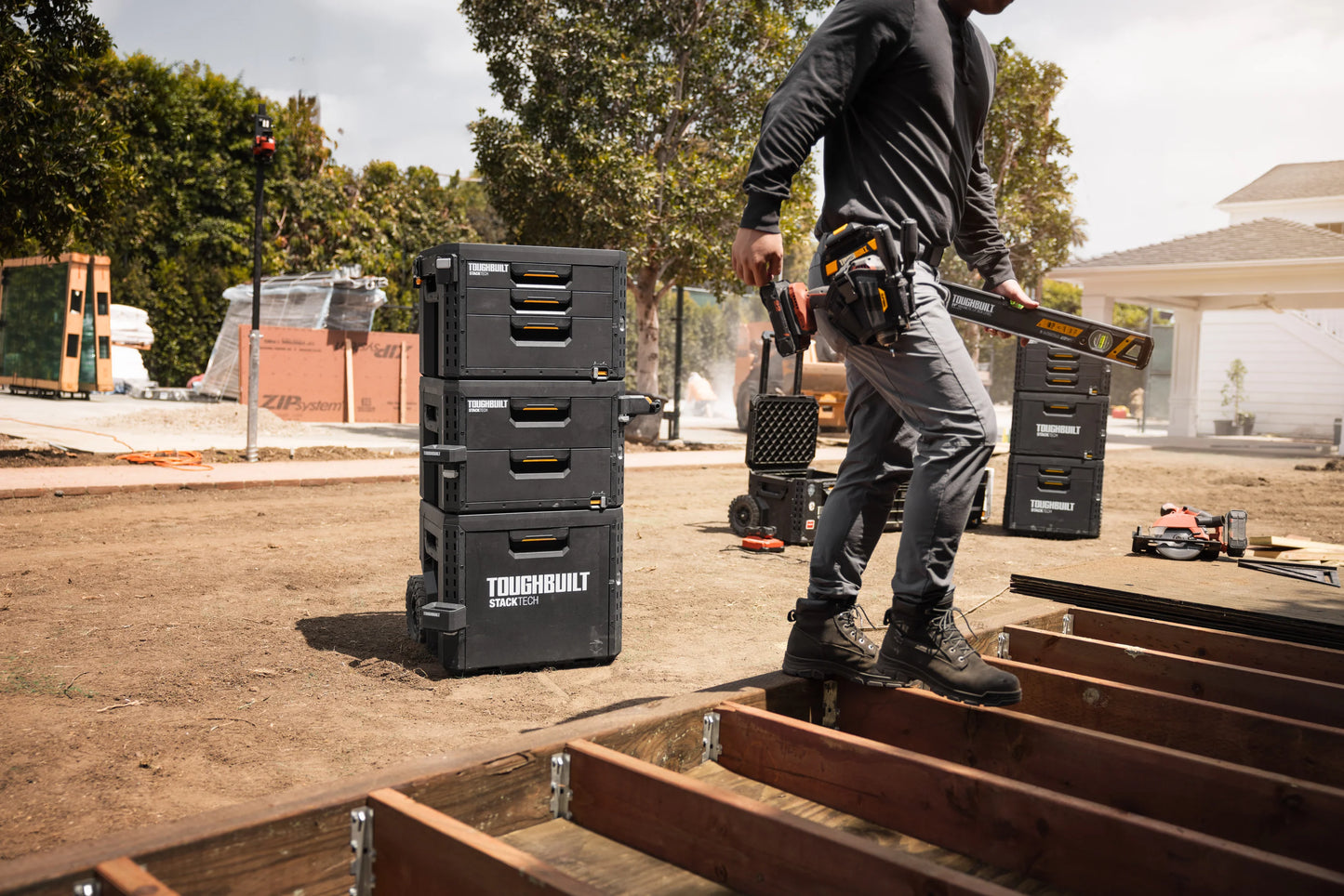 【予約商品】TOUGHBUILT STACK TECH 3ドロワーボックス（サイドロック）TB-B1-D-73-