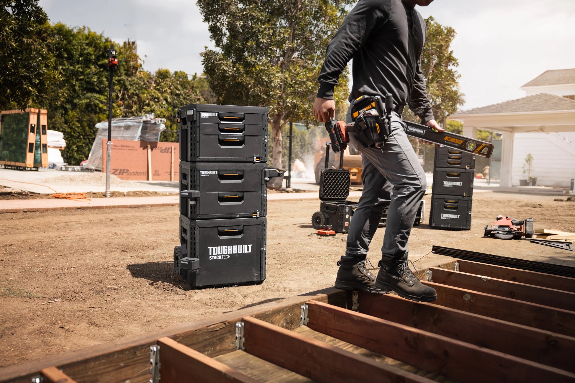 【予約商品】TOUGHBUILT STACK TECH 3ドロワーボックス（サイドロック）TB-B1-D-73-