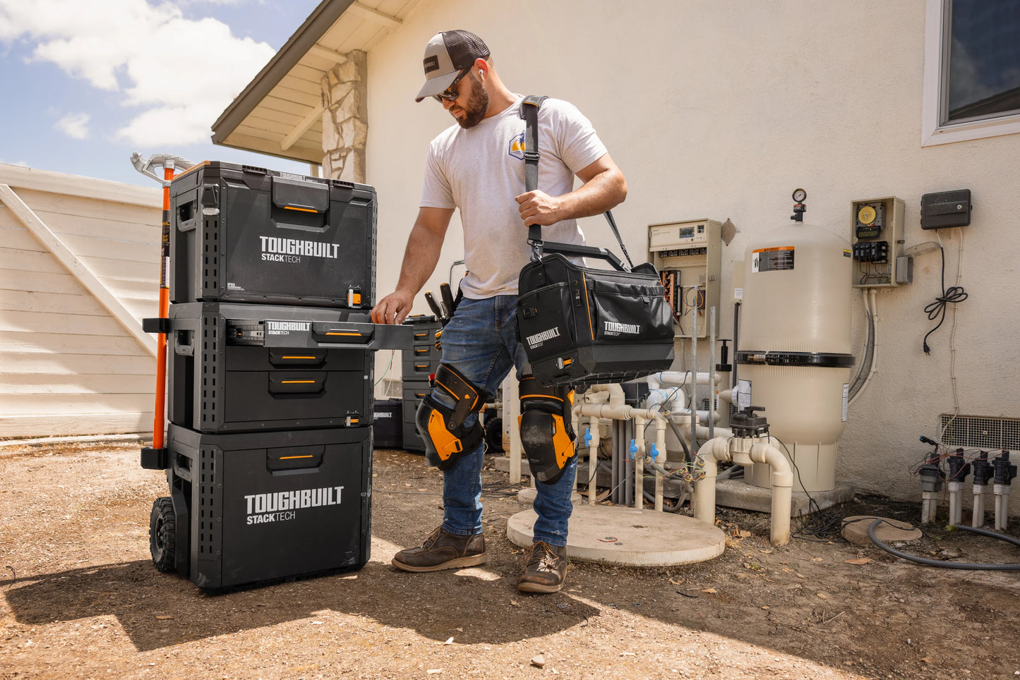 【予約商品】TOUGHBUILT STACK TECH 3ドロワーボックス（サイドロック）TB-B1-D-73-