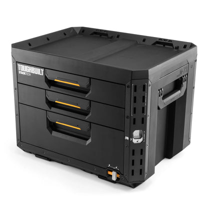 【予約商品】TOUGHBUILT STACK TECH 3ドロワーボックス（サイドロック）TB-B1-D-73-