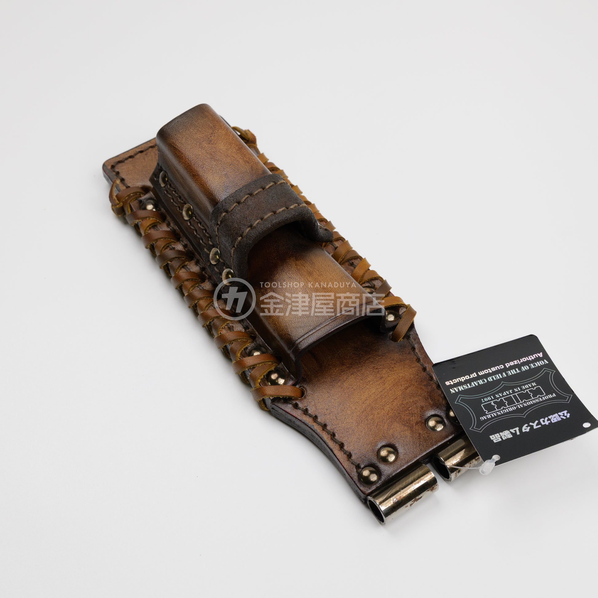 ニックス(KNICKS) チェーン式モンキー・シノ付きラチェットホルダー TIT-201MSDX【ヴィンテージカラー】追加カスタム VC革紐W巻-