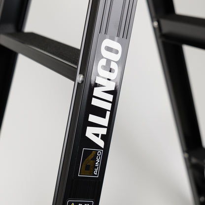 GranGear×アルインコ 踏ざん幅広はしご兼用脚立 B-PRS【ブラック】