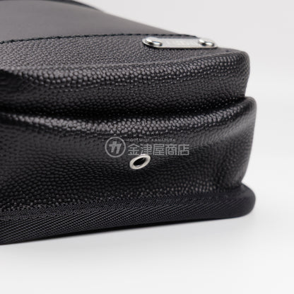 MIKI 本革2段腰袋 エンボス加工革・スイングタイプ SPH-BM2S-