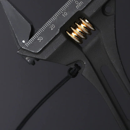 フジ矢 ギア付モンキーレンチ（黒金）FGL-38-BG-