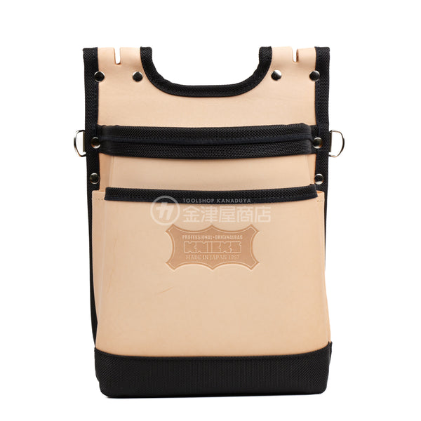 ニックス KBS-201BA　ヌメ革建築用2段腰袋 楽天市場】ニックス (knicks) ［KBS-201BA］ ヌメ革建築用2段腰袋