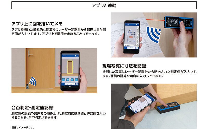 シンワ測定 レーザー距離計 L-Measure BK 50 データ転送機能付 78168-78168