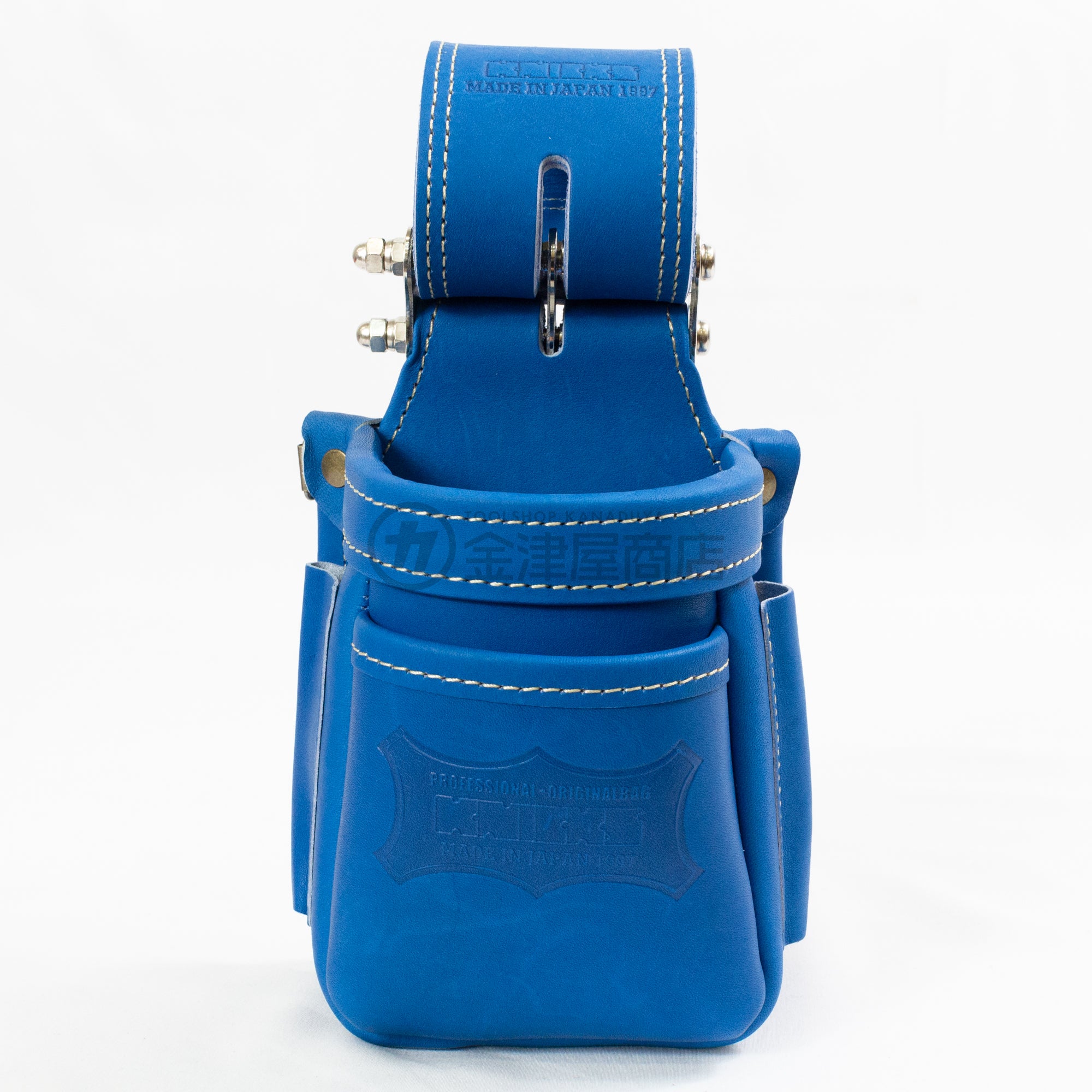 ニックス(KNICKS) 最高級硬式グローブ革小物腰袋 チェーンタイプ ブルー/レッド